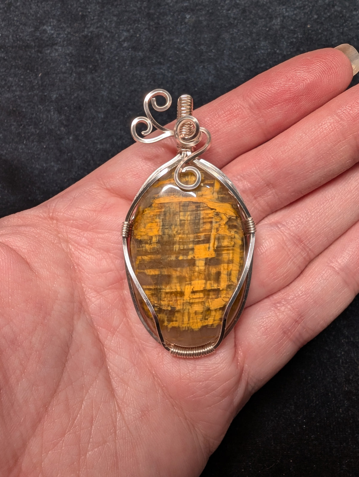Nellite Wire Wrapped Pendant