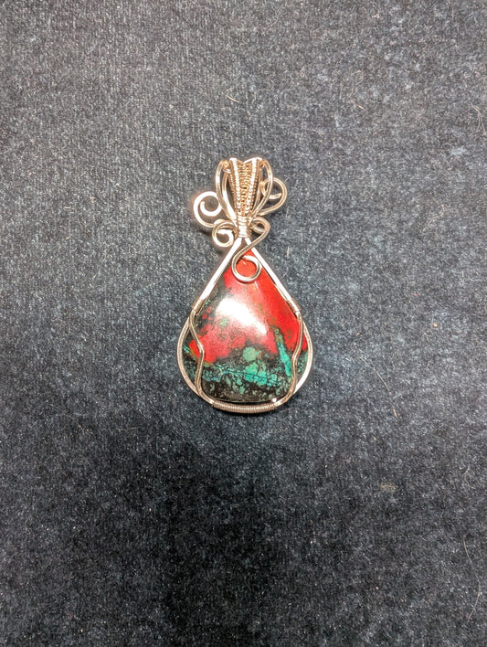 "Sonoran Sunset" Wire Wrapped Pendant